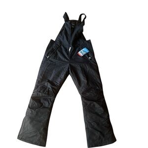 Ag Adriano Goldschmied Women's Black Snow Bib Overalls